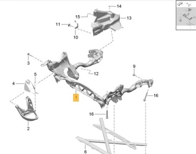 SUBFRAME FRONT FRAME FRONT PORSCHE MACAN ORIGINAL - milautoparts-fr.ukrlive.com