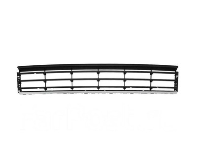 GRILLE DEFLECTOR BUMPER CENTRAL BOTTOM SIDE VW PASSAT B7 2011-2015 BLACK + CHROME - milautoparts-fr.ukrlive.com