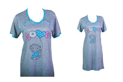 Koszula nocna ciążowa bawełna damska karmiacych XL