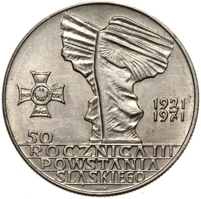 Polska PRL - 10 Złotych 1971 - 50 ROCZNICA III POWSTANIA ŚLĄSKIEGO 1921