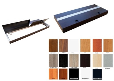 Pokrywa ALUMINIOWA 120x40 Prosta bez oświetlenia