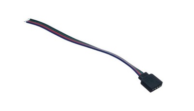 Złączka do taśm LED RGB 10mm 4-pin żeńska przewód
