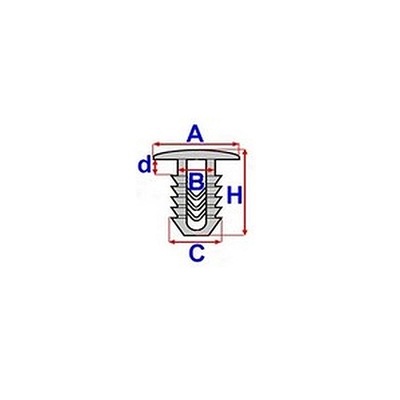 A3E936_C RIVET TAPICERSKA (ZASTOSOWANIE: BEAUCOUP ZA - milautoparts-fr.ukrlive.com