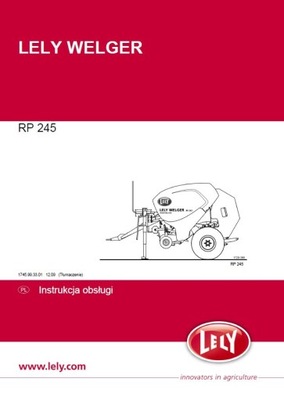 MANUAL MANTENIMIENTO PRASA LELY WELGER RP 245 
