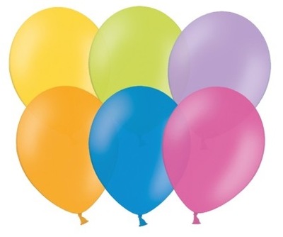 BALONY PASTELOWE BELBAL 26 KOLORÓW 10 CALI 100 SZTUK URODZINY IMPREZA BALON