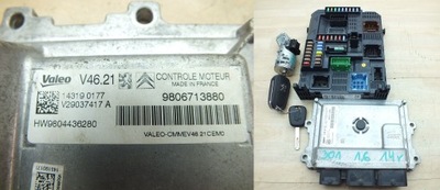 PEUGEOT 301 COMPUTER CONTROL UNIT ENGINE IGNITION LOCK UNIT UNIT BSI SET - milautoparts-fr.ukrlive.com