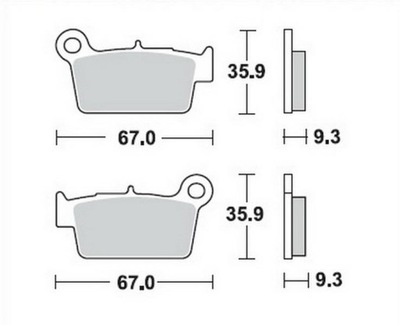 MOTO-MASTER M094512 SABOTS DE FREIN DE FREIN MIESZANKA 12 - milautoparts-fr.ukrlive.com