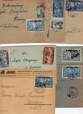 FA111 zestaw 7szt listów Fi 381 odmiany kolorów