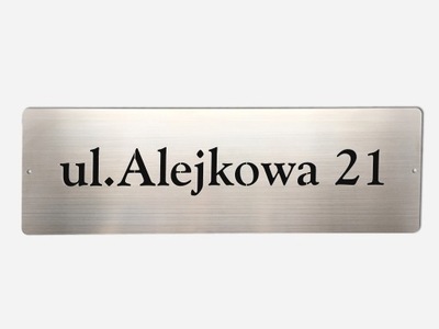 Stalowy numer na dom. Tabliczka na dom