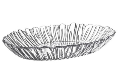 PATERA SALATERKA PÓŁMISEK DUŻA OWALNY 25X19CM SZKLANA