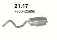 SILENCER END RENAULT LAGUNA 21.17 - milautoparts-fr.ukrlive.com