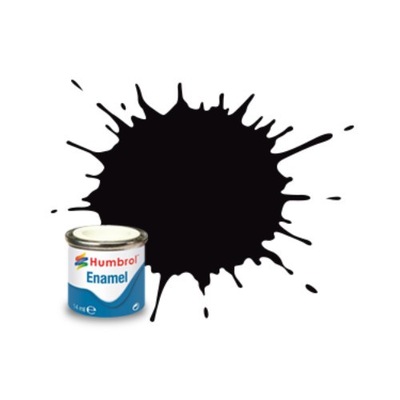 Humbrol 201 - Black Metallic - 14ml Enamel Paint