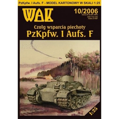 WAK 10/06 Czołg PzKpfw. I Ausf. F (Panzer I)1:25