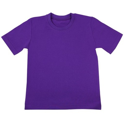 Gładka fioletowa koszulka t-shirt *110* Gracja