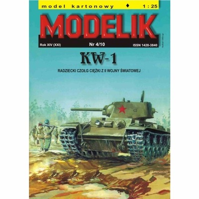 Modelik 4/10 - Radziecki czołg ciężki KW-1 1:25