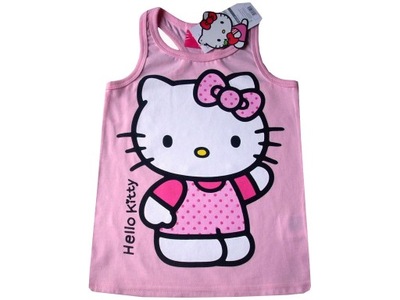 Hello Kitty bluzka bokserka topik 122cm BAWEŁNA