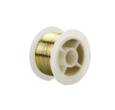 Drut molibdenowy 0.05mm pozłacany 100m