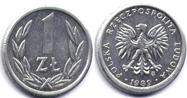 1 zł złoty 1989 mennicza menniczy kup 2 dodam 1