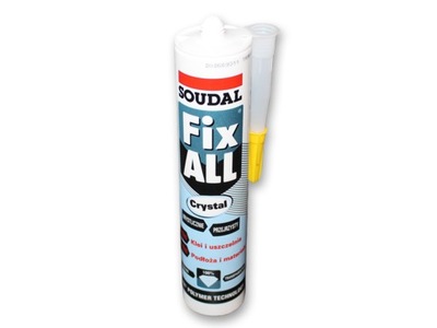 Klej elastyczny mrozoodporny FIXALL Crystal Bezbarwny 290ml Technaz Lublin