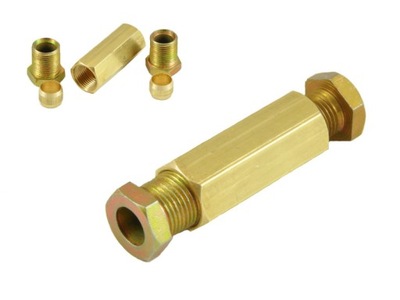 CONNECTION HOSE ADAPTER PIPES MIEDZIANEJ 6MM-6MM  