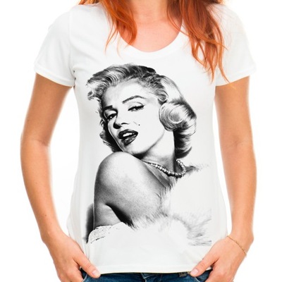 Koszulka z Marilyn Monroe bluzka t-shirt Merlin -M