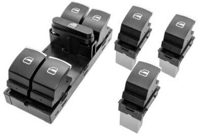 Vw golf v touran passat b6 перемикач вікон хром фото №1