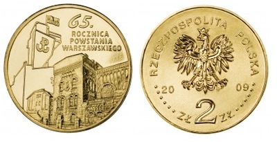 2 zł(2009) - 65.rocznica Powstania Warszawskiego