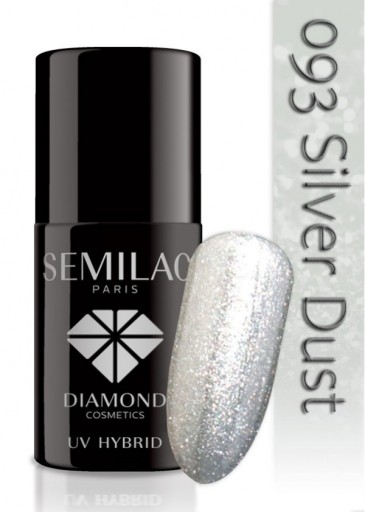 Лак Semilac Hybrid Silver Dust 093 7мл