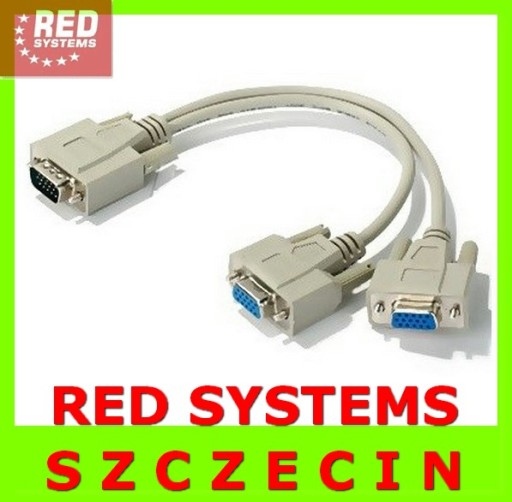 Разветвитель 2 x VGA XGA DSUB Разветвитель Щецин v3