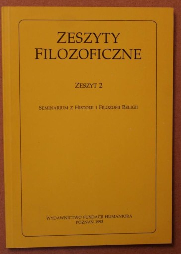 Zeszyty Filozoficzne z. 2 Философия религии Гнозис.