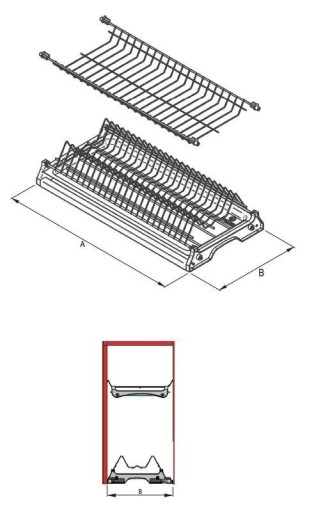 REJS VARIANT 1 БЕЛЫЙ сушилка для шкафа 50