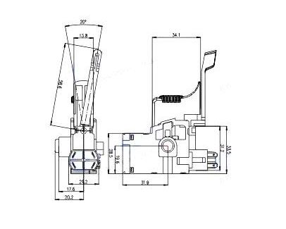 Выключатель регулировки BOSCH GBH 2-24 DSR 1617200077