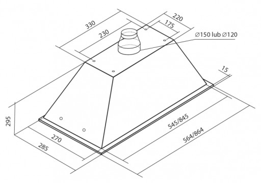 ТОФЛЕС ОК-6 Linea Glass LED 60 белый + вытяжка с пультом