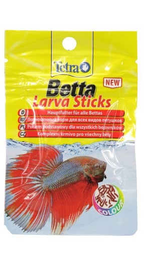 ПАЛОЧКИ TETRA BETTA LARVA 5г КОРМ ДЛЯ БОЙЦОВ