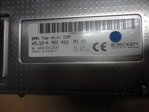 BMW Топ Hifi DSP BECKER BE4850 HS4850 Logic7 L7