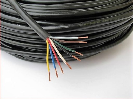 ПРОВОД 8-WIRE Кабель YLY-s 7x1+1,5мм 12/24В Полуприцеп Кемпинг Эвакуатор