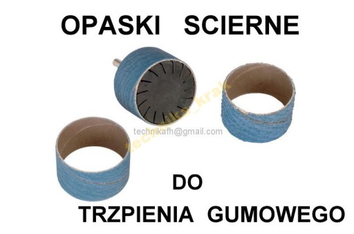 OPASKA ŚCIERNA do TRZPIEŃ GUMOWY NOŚNIK 30x30 P80