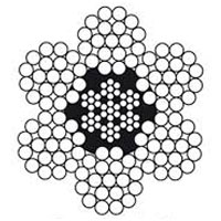 lina stalowa z hakiem HS - 4mm x 20m 1,15t 6x19