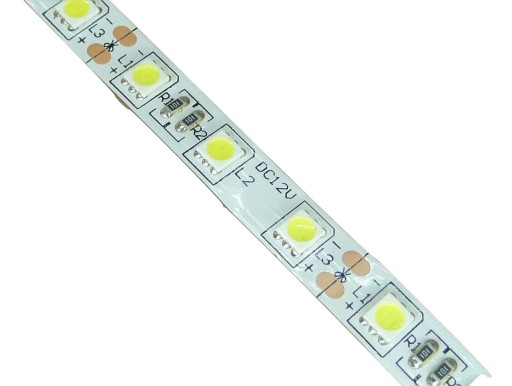 СВЕТОДИОДНАЯ ЛЕНТА 5050 60LED 1M IP20 ТЕПЛЫЙ БЕЛЫЙ 14,4ВТ