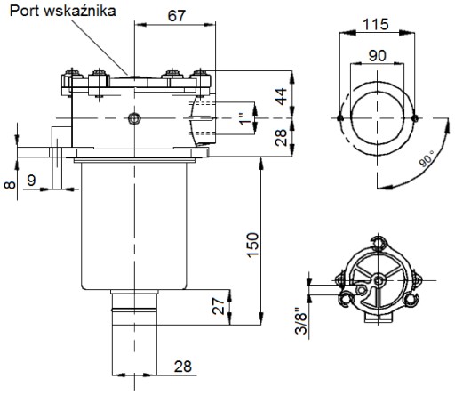 ВОЗВРАТНЫЙ ФИЛЬТР RFM025CV1BB5, УСТАНОВЛЕННЫЙ НА БАКЕ