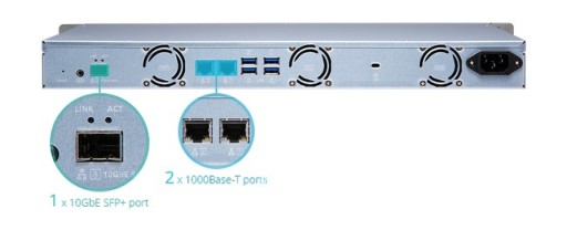 Файловый сервер QNAP TS-431XeU-2G QuadCore SFP+ NAS