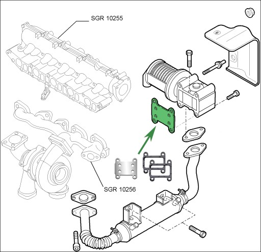 Заглушка EGR 1.9 2.4JTD ALFA ROMEO 147 156 159 166