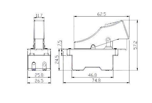 Переключатель шлифовальной машины для INTERKRENN WS 230E 230 мм ON