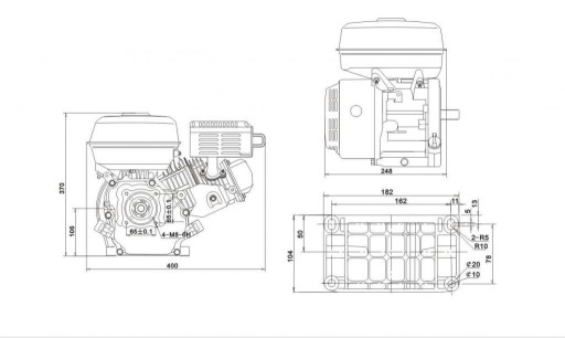 ДВИГАТЕЛЬ для молнии dromasz dro-masz high wacker Compactor lumag loncin 6.5