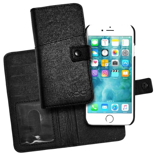 Portfel na telefon + etui MOC Mag Wallet Black