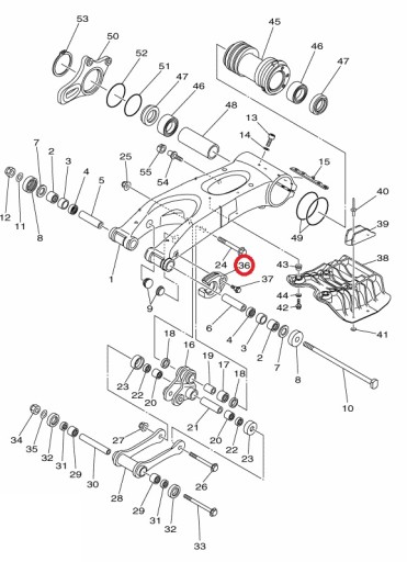 НАПРАВЛЯЮЩАЯ ЦЕПИ YAMAHA YFZ 450 R OEM