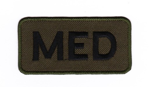 VAR Patch MED Paramedic 10x5 OLIV рамка