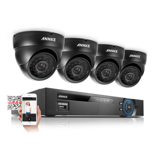 КОМПЛЕКТ DVR + 4X 720P HD КАМЕРЫ 1200TVL