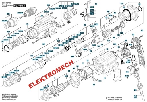 ВАЛ ШЕСТЕРНЯ BOSCH GBH 2-28 16170006BW ОРИГИНАЛ