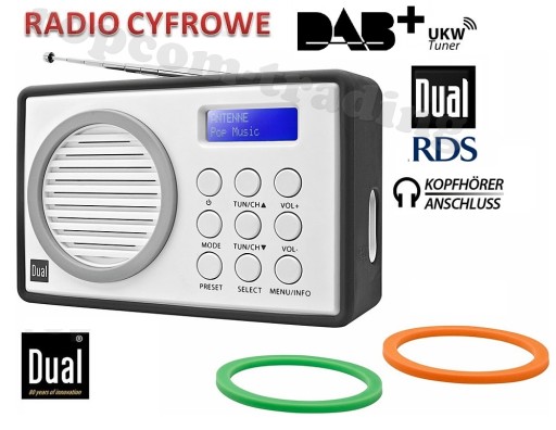 Цифровое радио DAB/DAB+ FM RDS Dual DAB 81